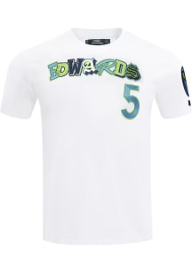 Anthony Edwards Minnesota Timberwolves White City Ransom Short Sleeve Fashion Player T Shirt