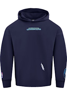 Pro Standard Minnesota Timberwolves Mens Navy Blue Wingspan Fashion Hood