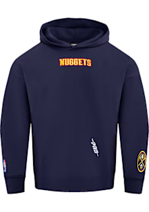 Pro Standard Denver Nuggets Mens Navy Blue Wingspan Fashion Hood