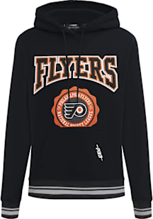 Pro Standard Philadelphia Flyers Womens Black Crest Hooded Sweatshirt