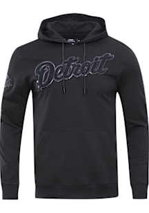 Pro Standard Detroit Tigers Mens Black Triple Black Fashion Hood