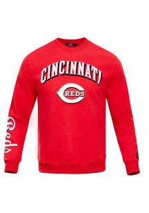 Pro Standard Cincinnati Reds Mens Red Classic Long Sleeve Fashion Sweatshirt