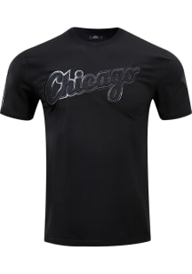 Pro Standard Chicago White Sox Black Triple Black Short Sleeve Fashion T Shirt