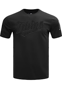 Pro Standard Minnesota Twins Black Triple Black Short Sleeve Fashion T Shirt