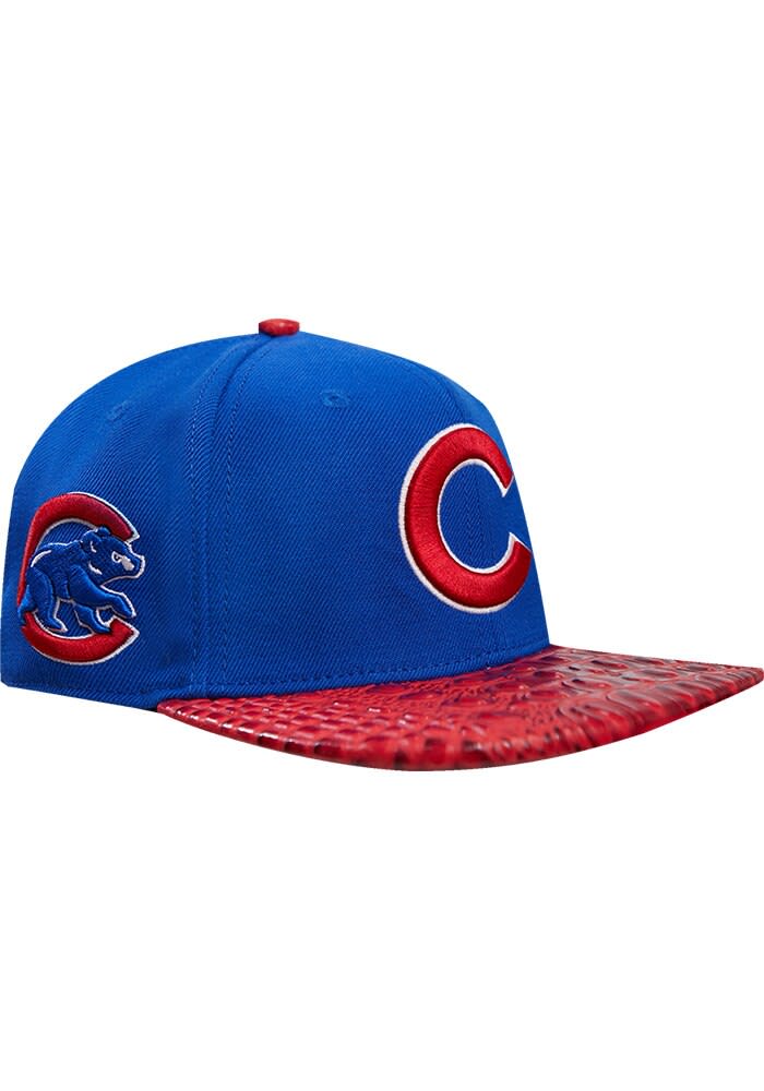 Chicago Cubs Pro Standard ROYAL 2T Leather Visor Side Patch