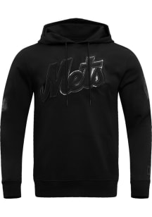 Pro Standard New York Mets Mens Black Triple Black Fashion Hood