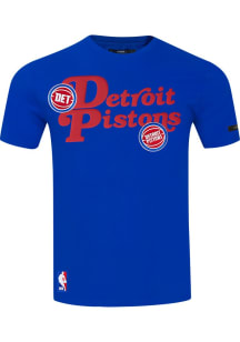 Pro Standard Detroit Pistons Blue Souvenir Short Sleeve Fashion T Shirt
