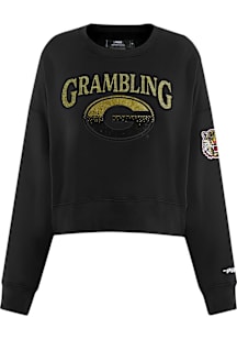 Pro Standard Grambling State Tigers Womens Black Jewels Crew Sweatshirt