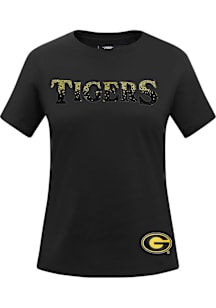 Pro Standard Grambling State Tigers Womens Black Jewels Short Sleeve T-Shirt