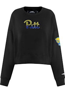 Pro Standard Pitt Panthers Womens Blue Classic Crew Sweatshirt