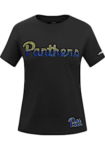 Pro Standard Pitt Panthers Womens Blue Classic Short Sleeve T-Shirt