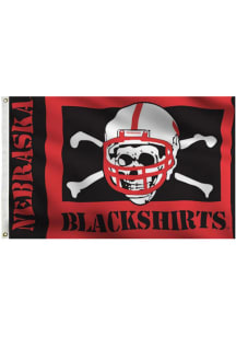 Nebraska Cornhuskers 3x5 Blackshirts Grommet Red Silk Screen Grommet Flag