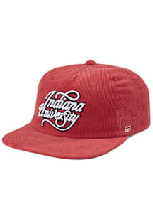 Indiana Hoosiers Homefield Wordmark Corduroy Mens Snapback - Crimson