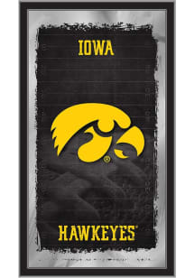 Iowa Hawkeyes Football Hanging Back Bar Mirror