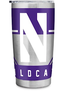 Northwestern Wildcats 20oz Stainless Steel Tumbler - Silver