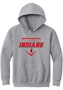 Summit Sportswear Indianapolis Indians Youth Grey Homeplate Long Sleeve Hoodie