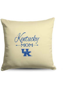 Kentucky Wildcats Mom 18x18 Throw Pillow - White