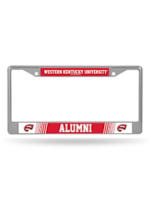 Western Kentucky Hilltoppers Alumni Chrome License Plate Frame - Silver