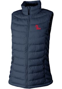 Columbia Ole Miss Rebels Womens Navy Blue Powder Lite Vest
