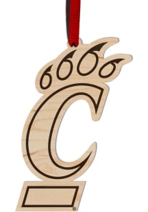 Brown Cincinnati Bearcats Maple Ornament