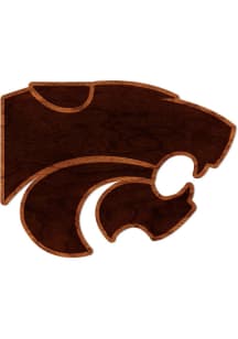 Brown K-State Wildcats Cherry Sign