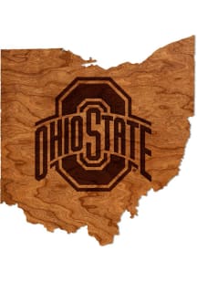 Brown Ohio State Buckeyes Cherry Sign