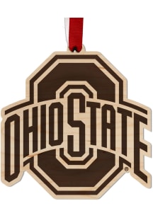 Brown Ohio State Buckeyes Maple Ornament