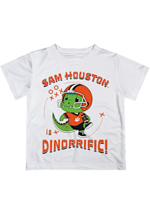 Vive La Fete Sam Houston State Bearkats Toddler White Dino-Riffic Short Sleeve T-Shirt