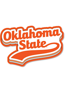 Oklahoma State Cowboys 3.5" Varsity Script Rugged Stickers - Orange
