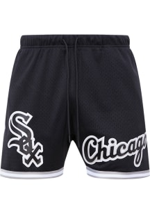 Pro Standard Chicago White Sox Mens Black Logo Classic Shorts