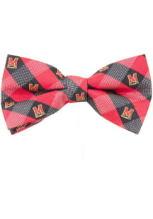Check Bow Maryland Terrapins Mens Tie - Black