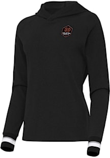 Antigua Houston Dynamo Womens Black Trek Hooded Sweatshirt