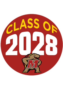 Red Maryland Terrapins 3&quot; Class of 2028 Button
