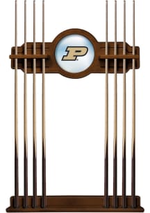 Brown Purdue Boilermakers Solid Wood Cue Rack Pool Table