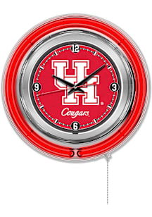 Houston Cougars Double Neon Wall Clock