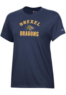 Drexel Dragons Navy Blue Champion Arch Core Short Sleeve T-Shirt