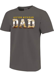 Western Michigan Broncos Dark Grey Dad Short Sleeve T Shirt