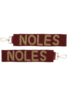 Florida State Seminoles beaded Keychain - Red