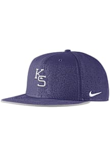 Nike K-State Wildcats Mens Purple Aero True On-Field Baseball Fitted Hat
