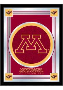Minnesota Golden Gophers Logo Hanging Back Bar Mirror