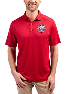 Cutter and Buck Indiana Hoosiers Mens Crimson 2025 CFP National Champions Forge Recycled Short Sle..