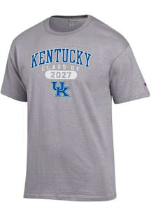 Champion Kentucky Wildcats Grey Class of 2027 Jersey Short Sleeve T Shirt