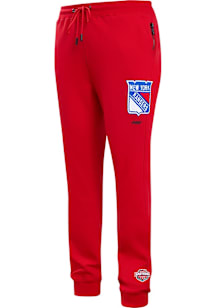 Pro Standard New York Rangers Mens Red Classic Chenille Sweatpants