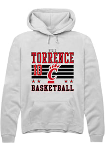 Kylie Torrence Cincinnati Bearcats Mens White NIL Striped Player Hood