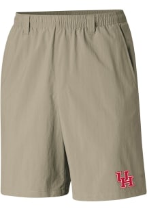 Columbia Houston Cougars Mens Brown Heat Seal Backcast Shorts