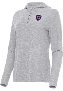 Antigua Louisville City FC Womens Grey Daybreak Qtr Zip