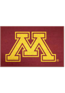 Maroon Minnesota Golden Gophers Logo Interior Rug