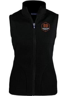 Cutter and Buck Houston Dynamo Womens Black Cascade Sherpa Vest