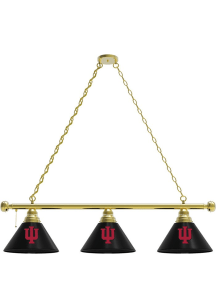 Gold Indiana Hoosiers 3 Shade Billiard Lamp