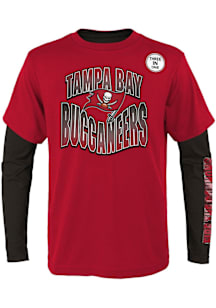 Tampa Bay Buccaneers Boys Red Game Day Long Sleeve T-Shirt